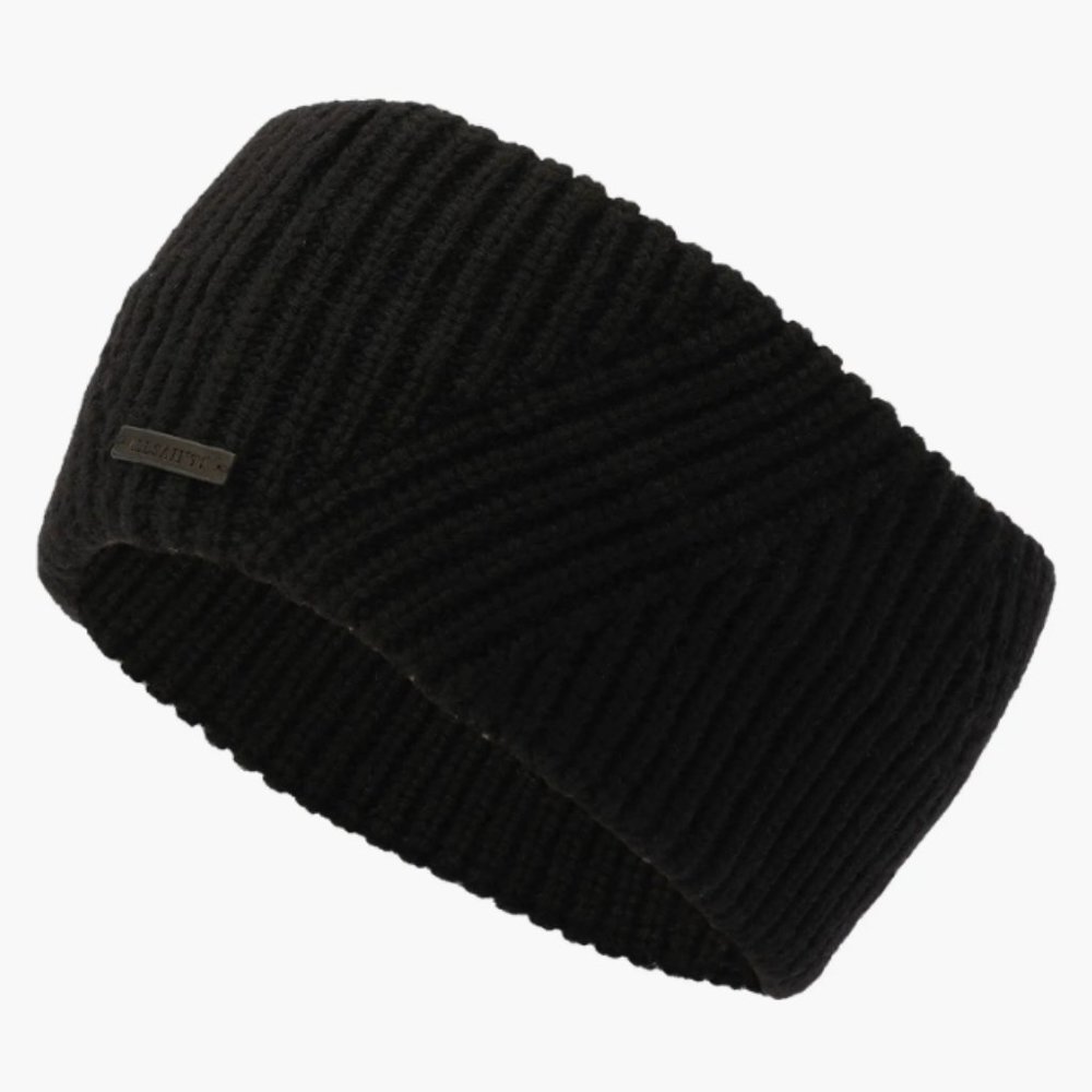 AllSaints Traveling Ribbed Headband - Black - NWT